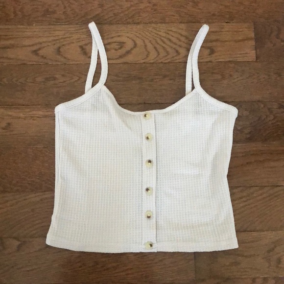 NWT paper crane waffle weave crop tank - Picture 1 of 3